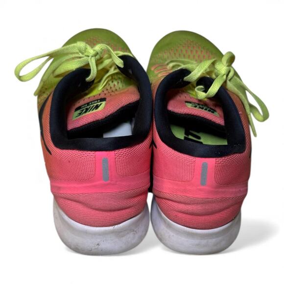 8.5 Nike Free RN – Volt/Pink Gradient Running Shoes 844630-999 - Picture 5 of 7